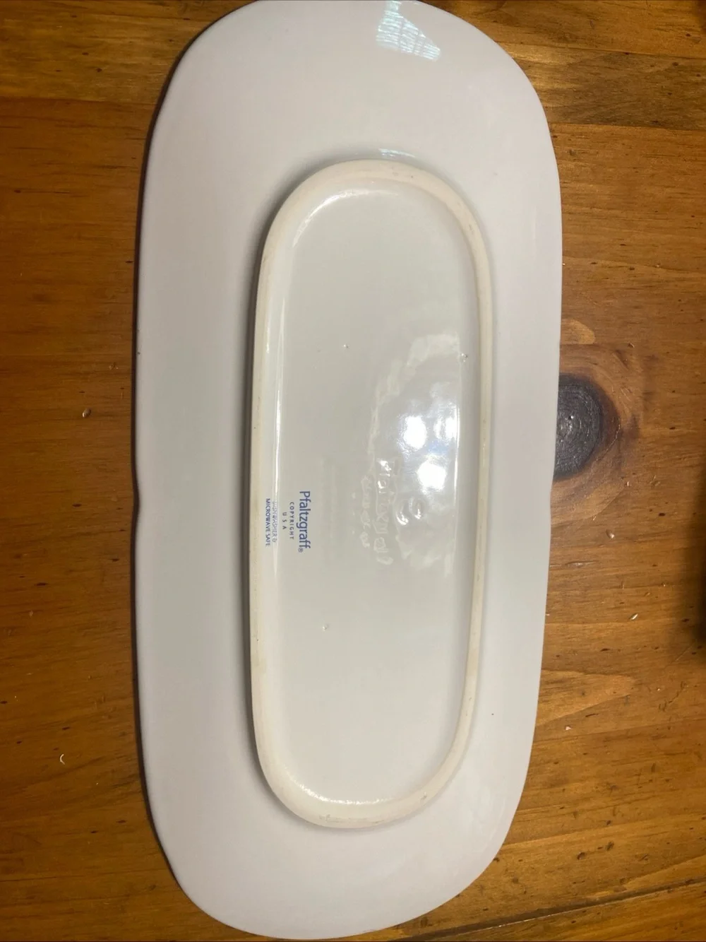 Pfaltzgraff Grapevine Serving Platter with Purple Grape and Green Leaf  EUC